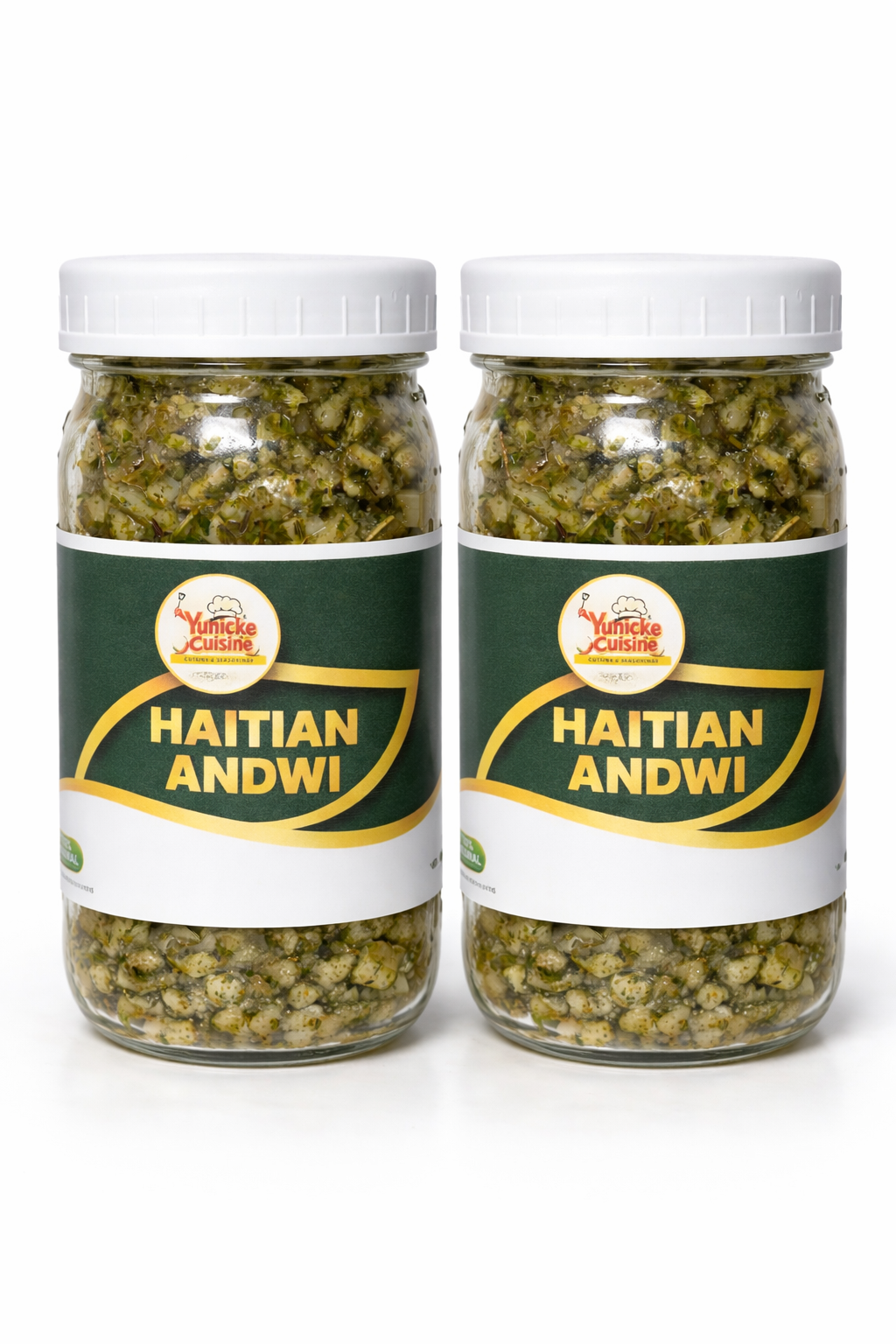 Haitian Andwi Herbs Lardon – Double Pack (2 x 32 oz) | Yunicke Cuisine